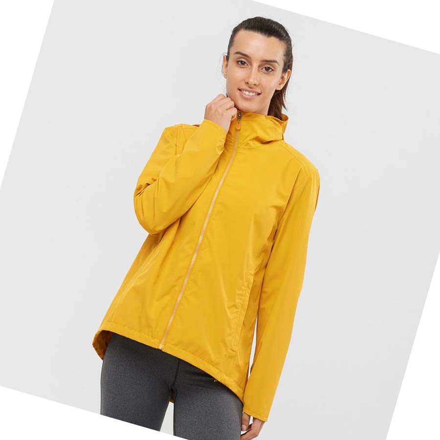 Chaquetas Salomon COMET WP JKT W WATERPROOF Mujer Amarillos | MX 2498QMA